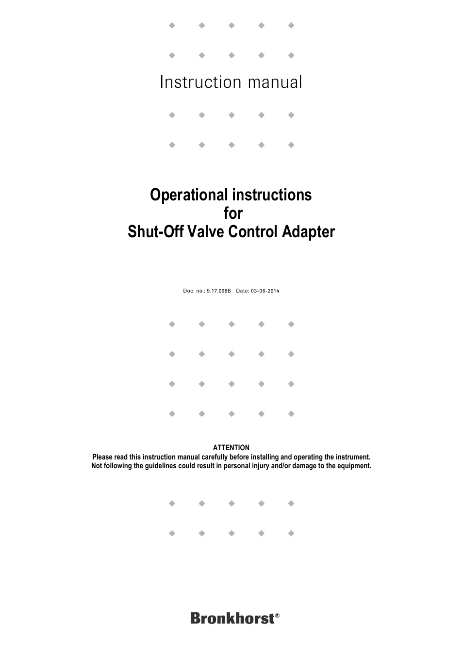 Shut-Off Valve Control Adapter