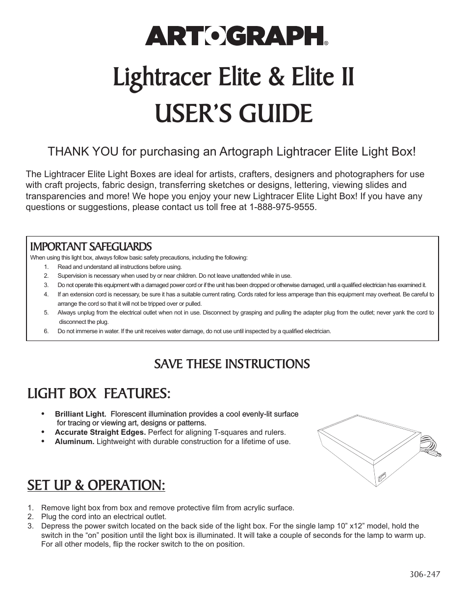 Light Tracer II Elite Light Box