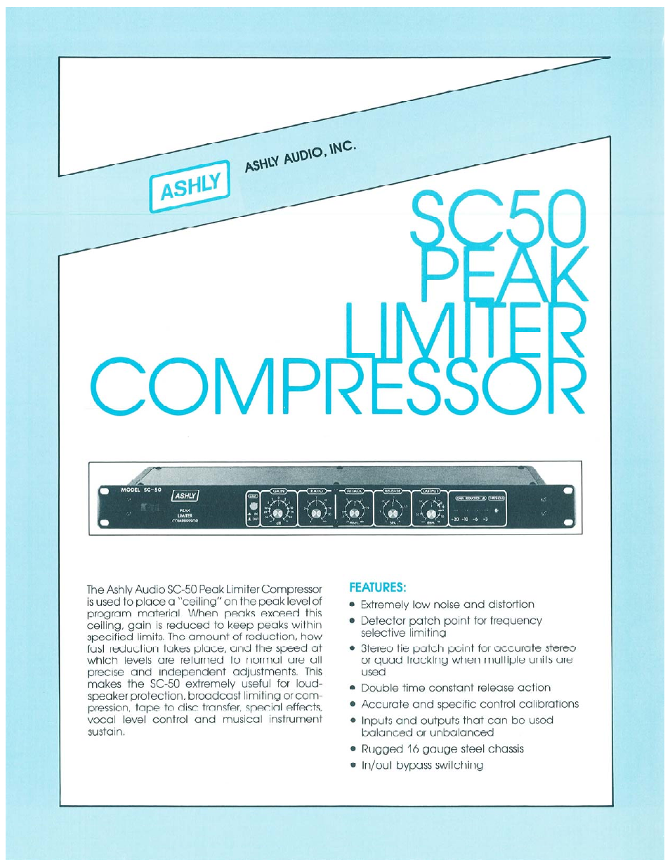 PEAK LIMITER-COMPRESSOR SC-50