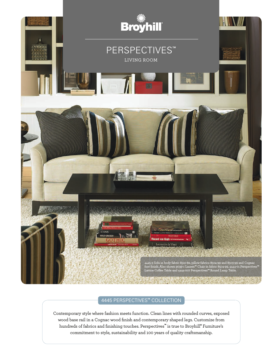 PERSPECTIVES LEATHER OTTOMAN Product Details