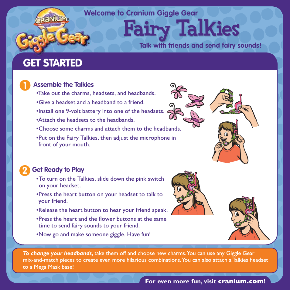 Giggle Gear Fairy Talkies 303033000