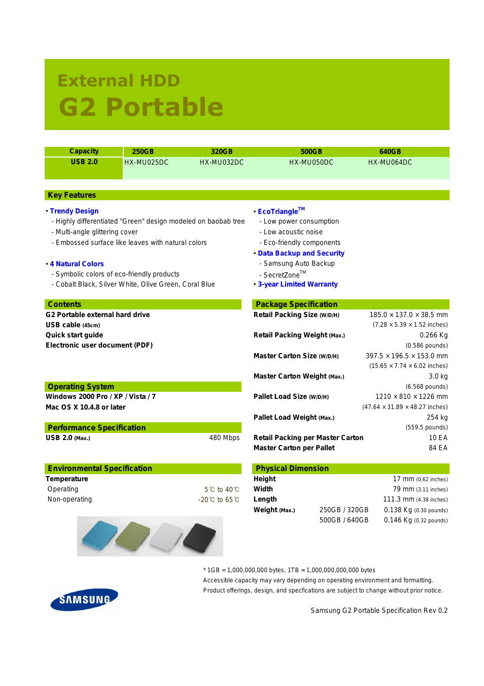 G2 PORTABLE HX-MU025DC