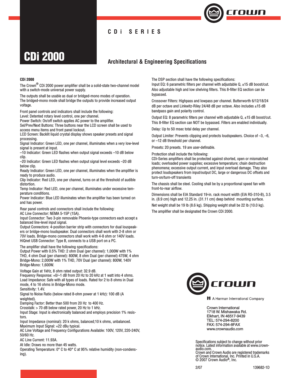 CDi Series CDi 2000
