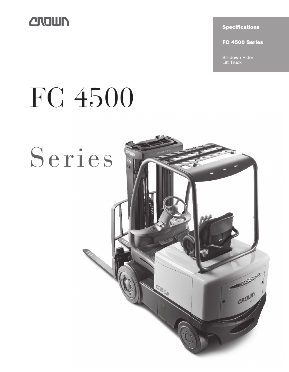 Sit-down Rider Lift Truck FC 4500 Series