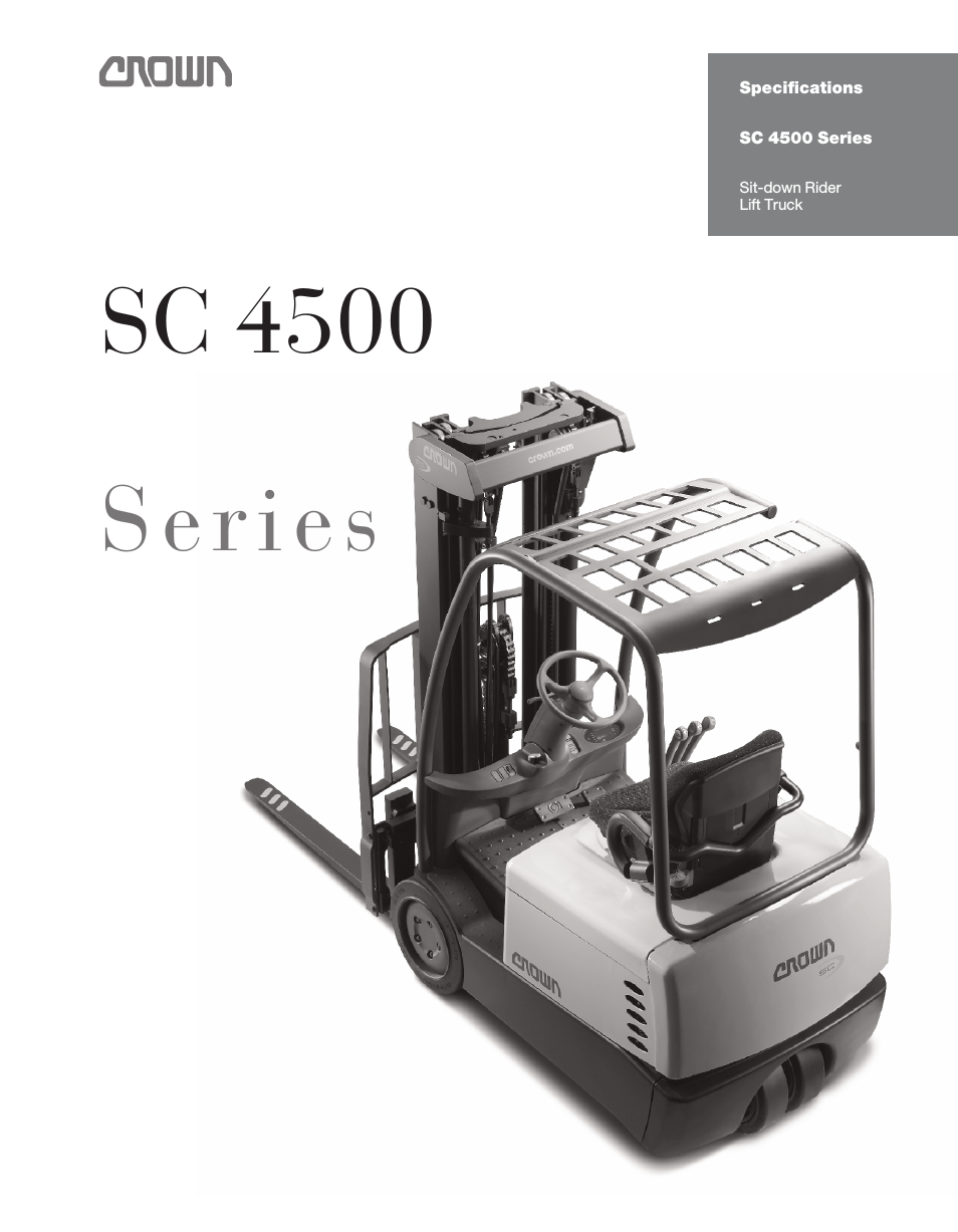 Sit-down Rider Lift Truck SC 4500 Series