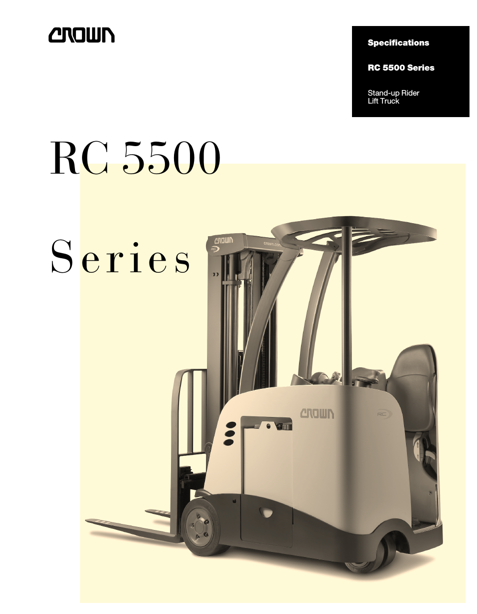Stand-up Rider Lift Truck RC 5500 Series