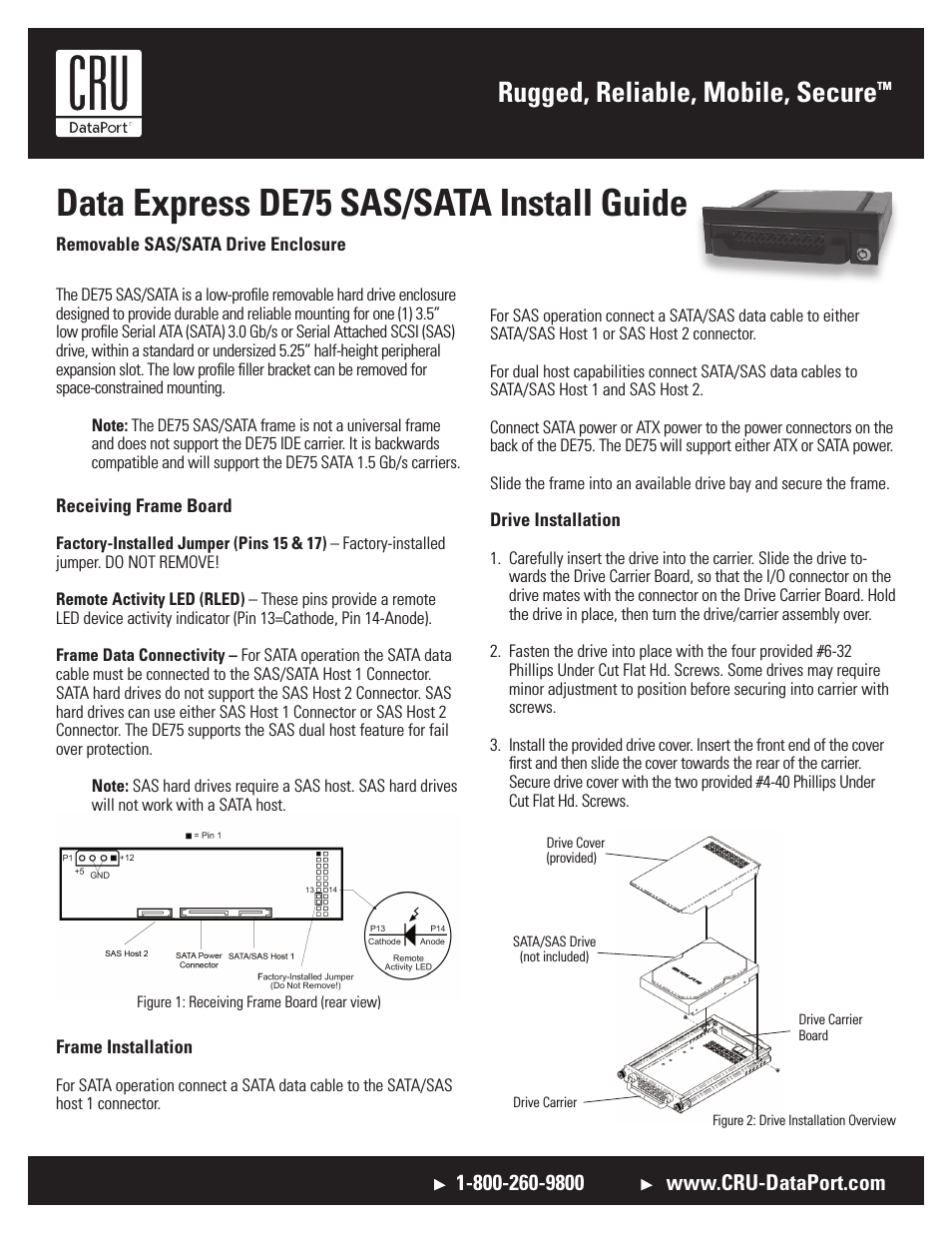 DE75 SAS/SATA 3G