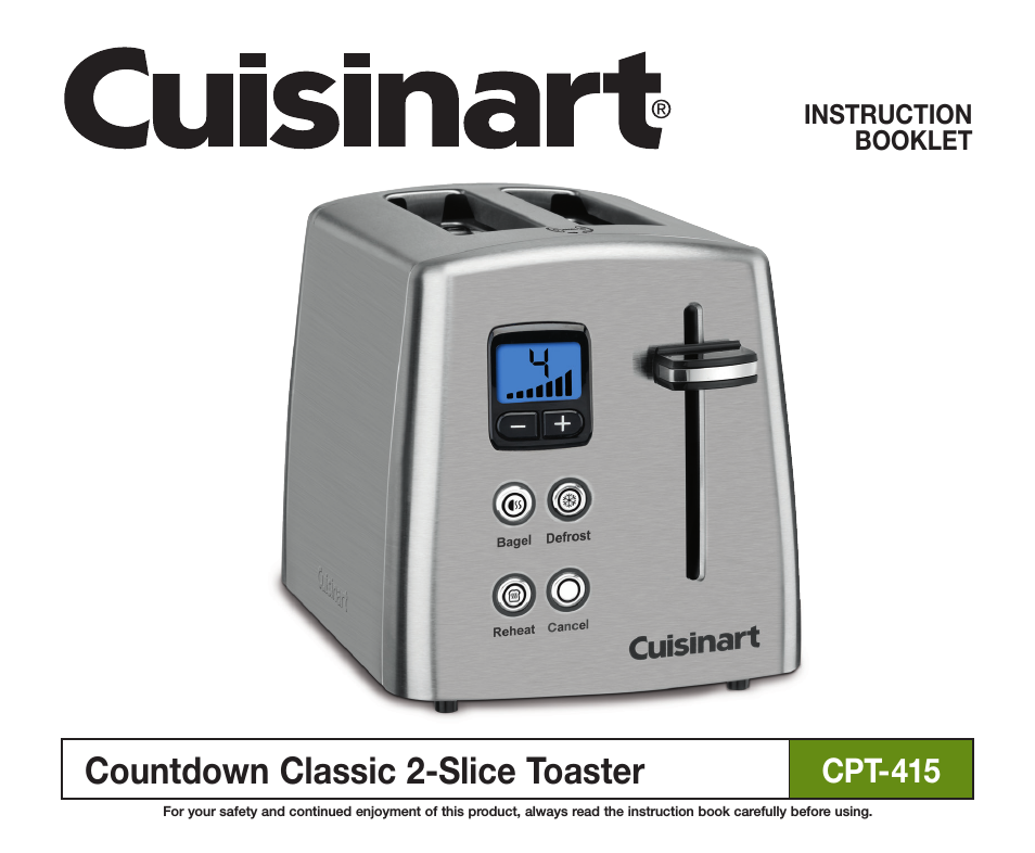 COUNTDOWN CLASSIC 2-SLICE TOASTER CPT-415