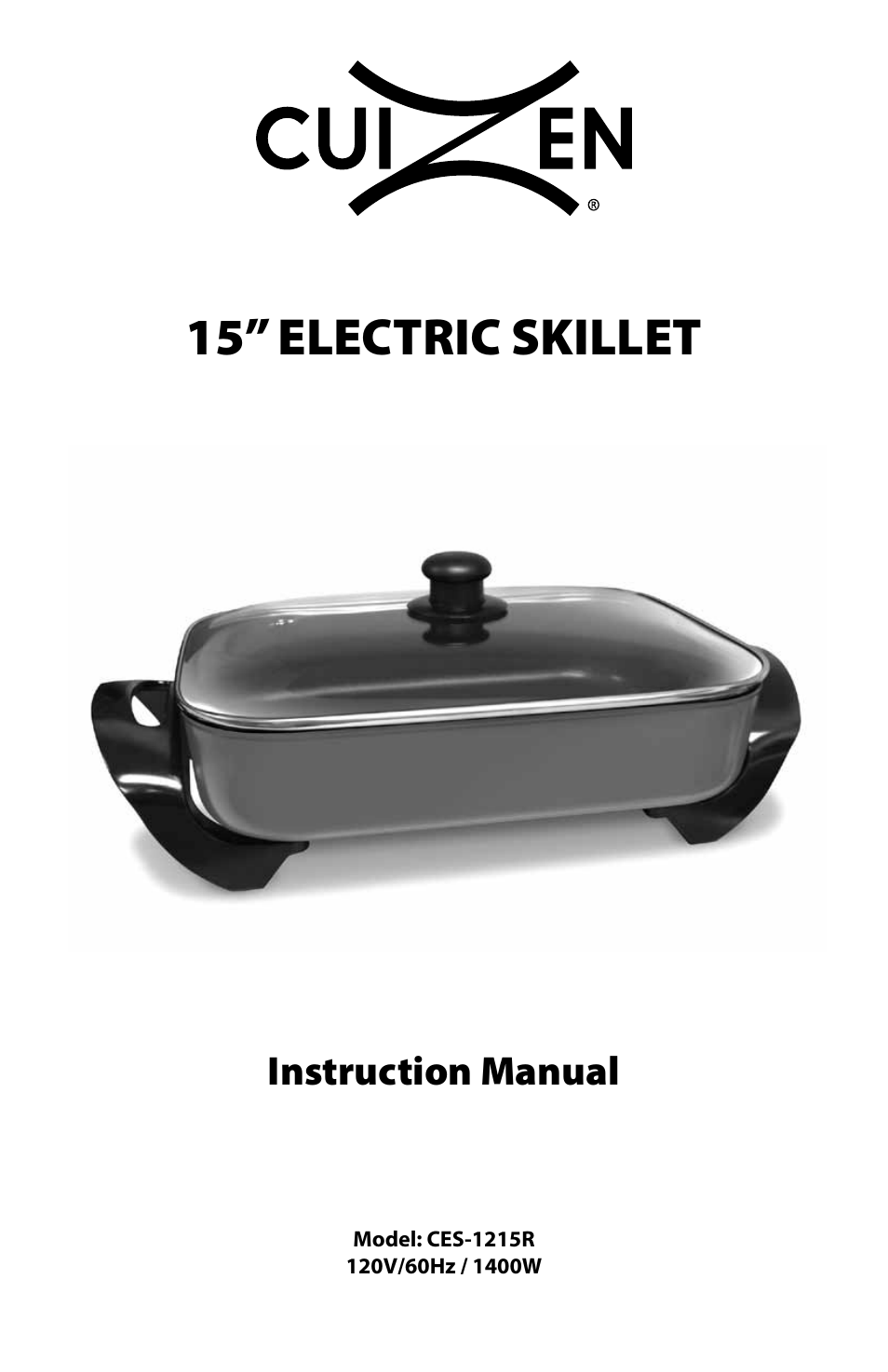 Electric Skillet CES-1215R0