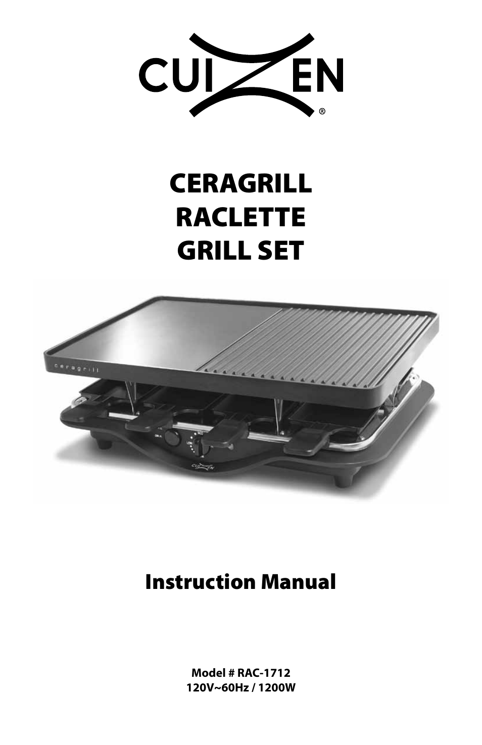 Ceragrill Raclette Grill