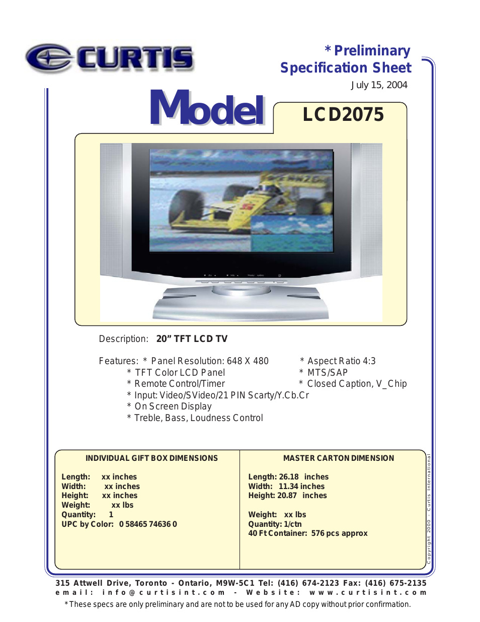 LCD2075