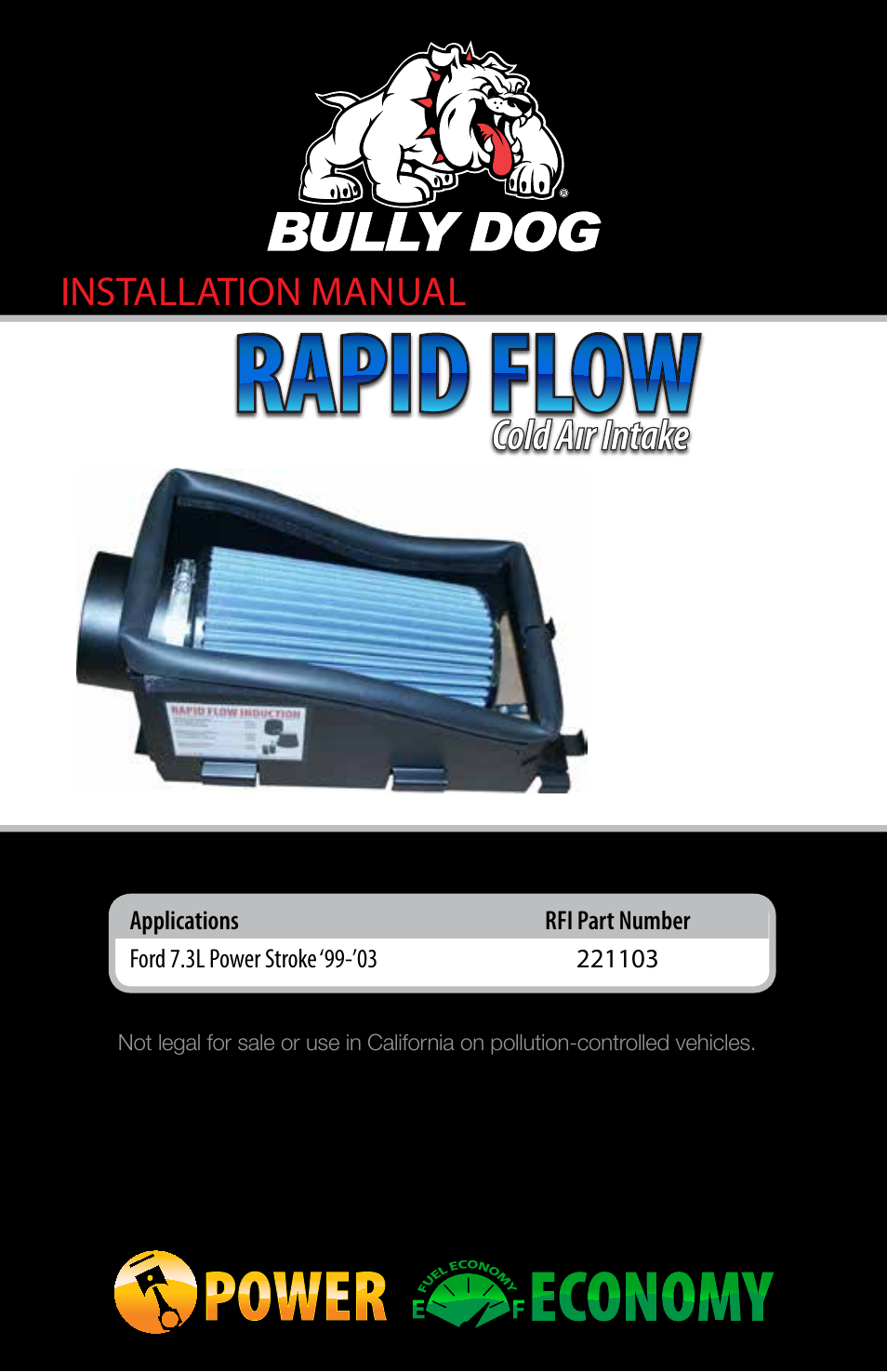 221103 Rapid Flow Induction Cold Air Intake