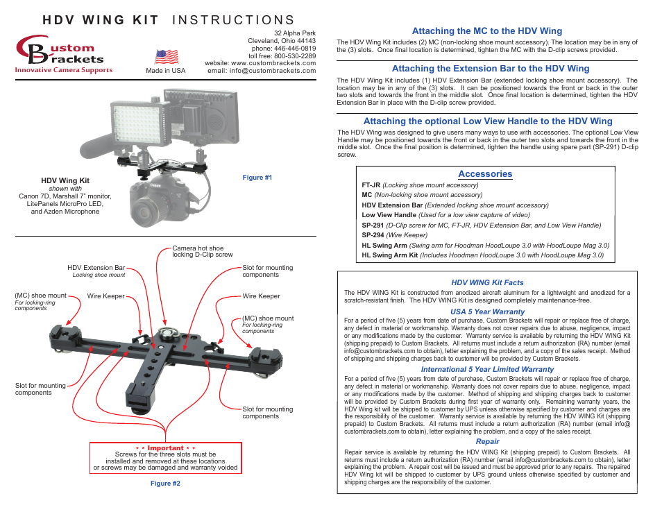 HDV Wing Kit