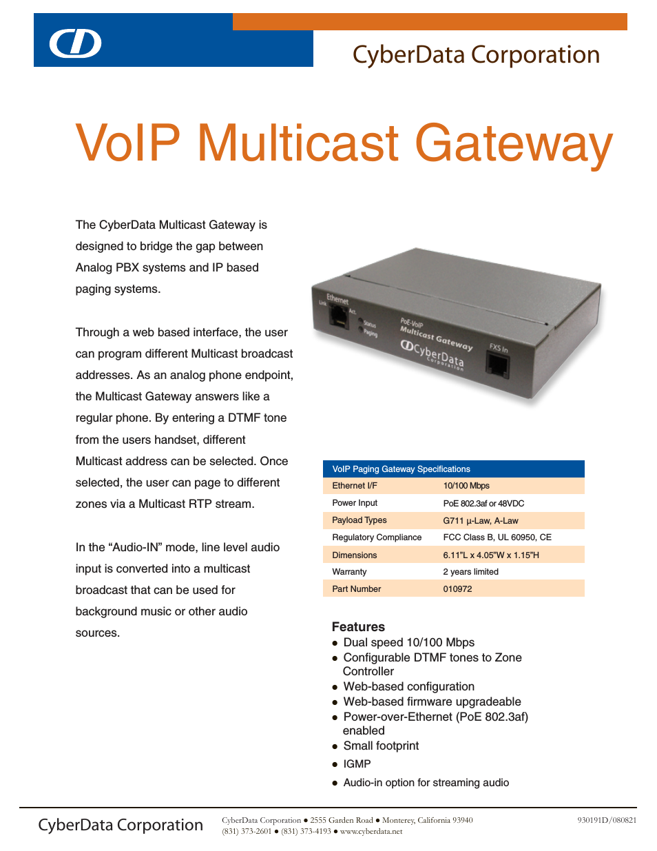 VoIP Multicast Gateway