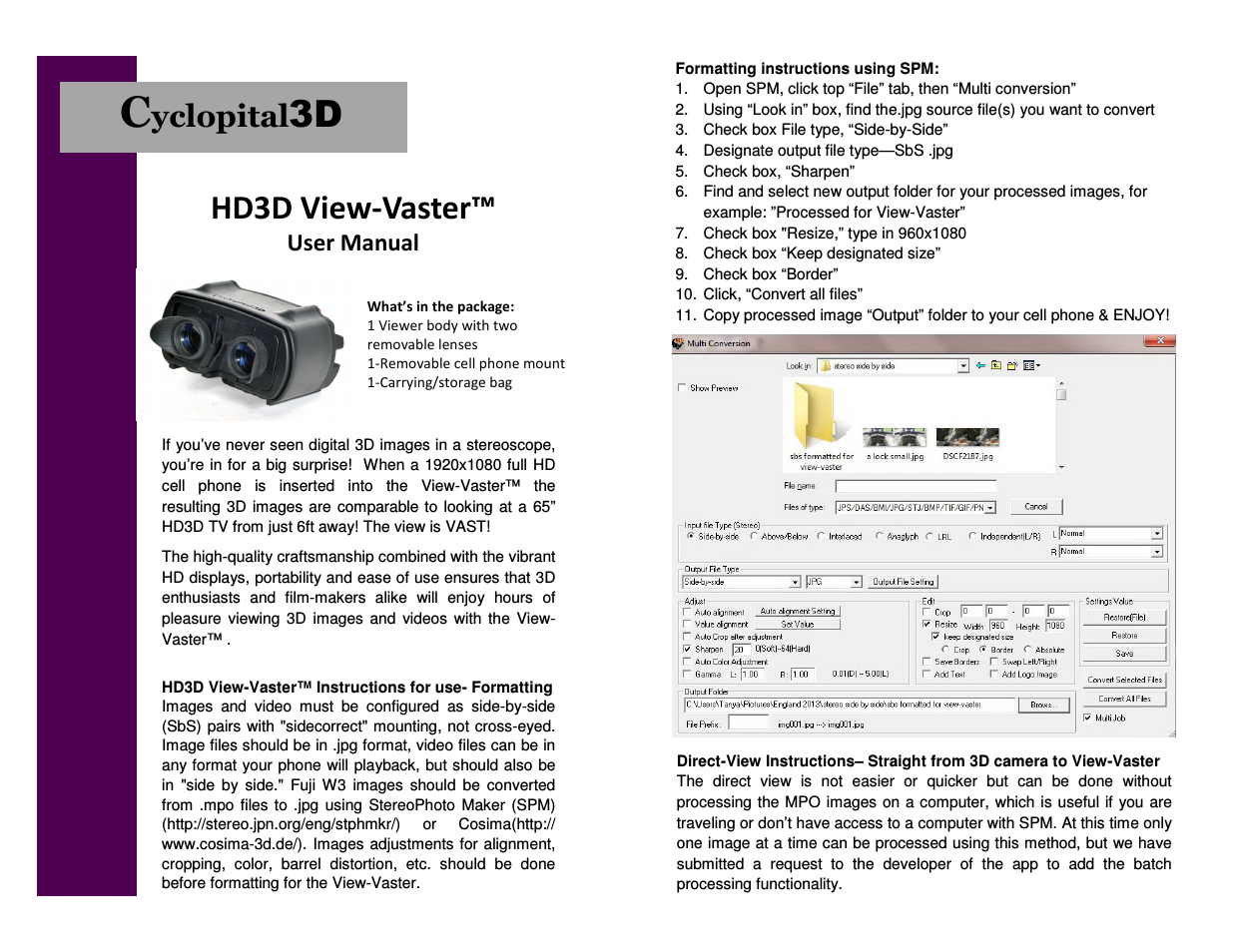 HD3D View-Vaster