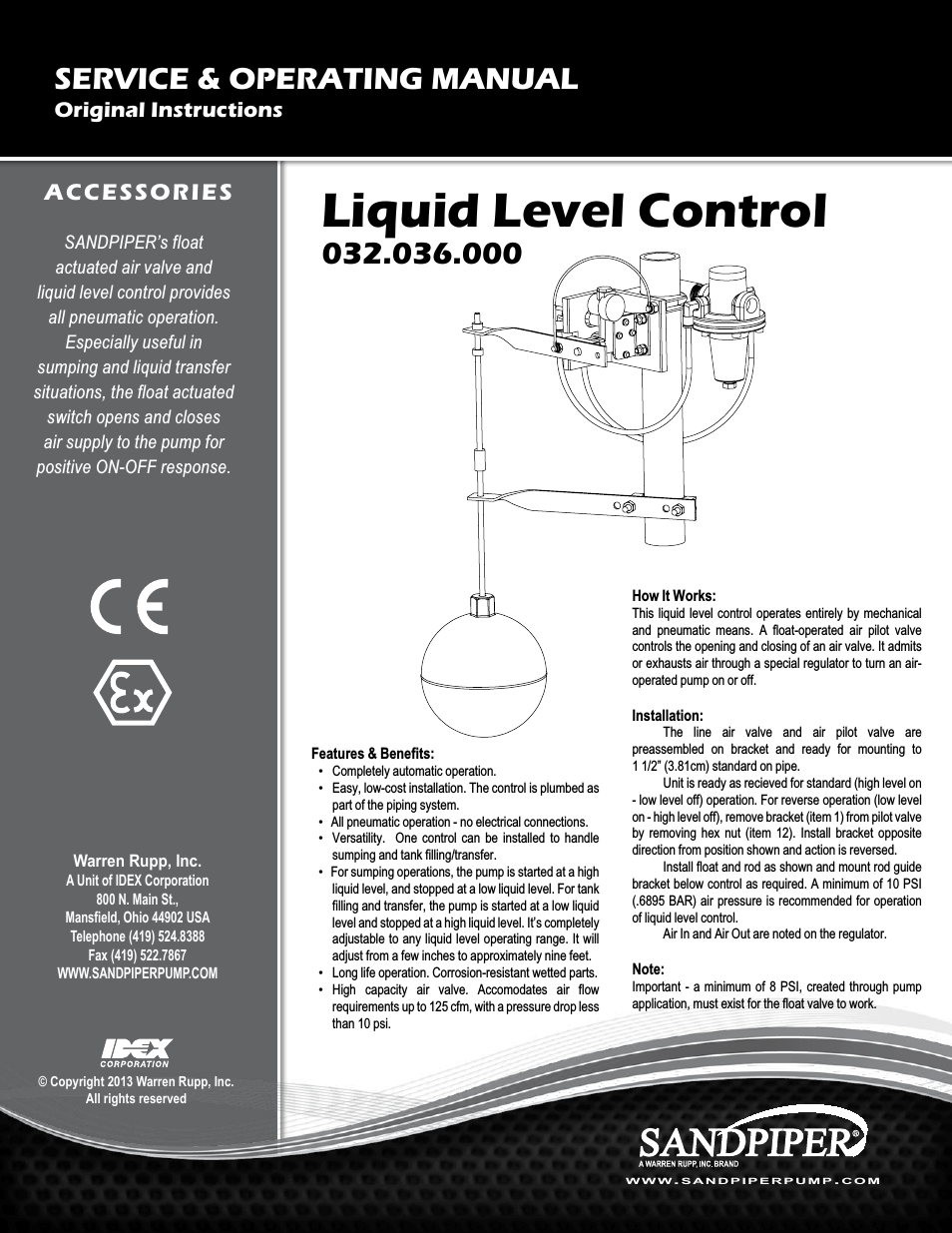 Liquid Level Control 032.036.000