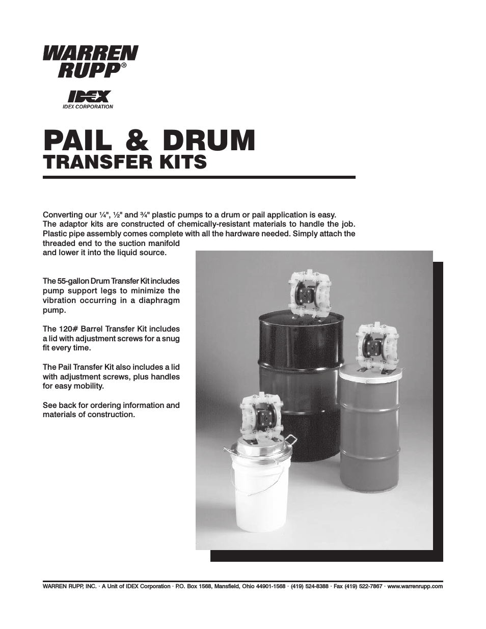 Pail & Drum Transfer Kits