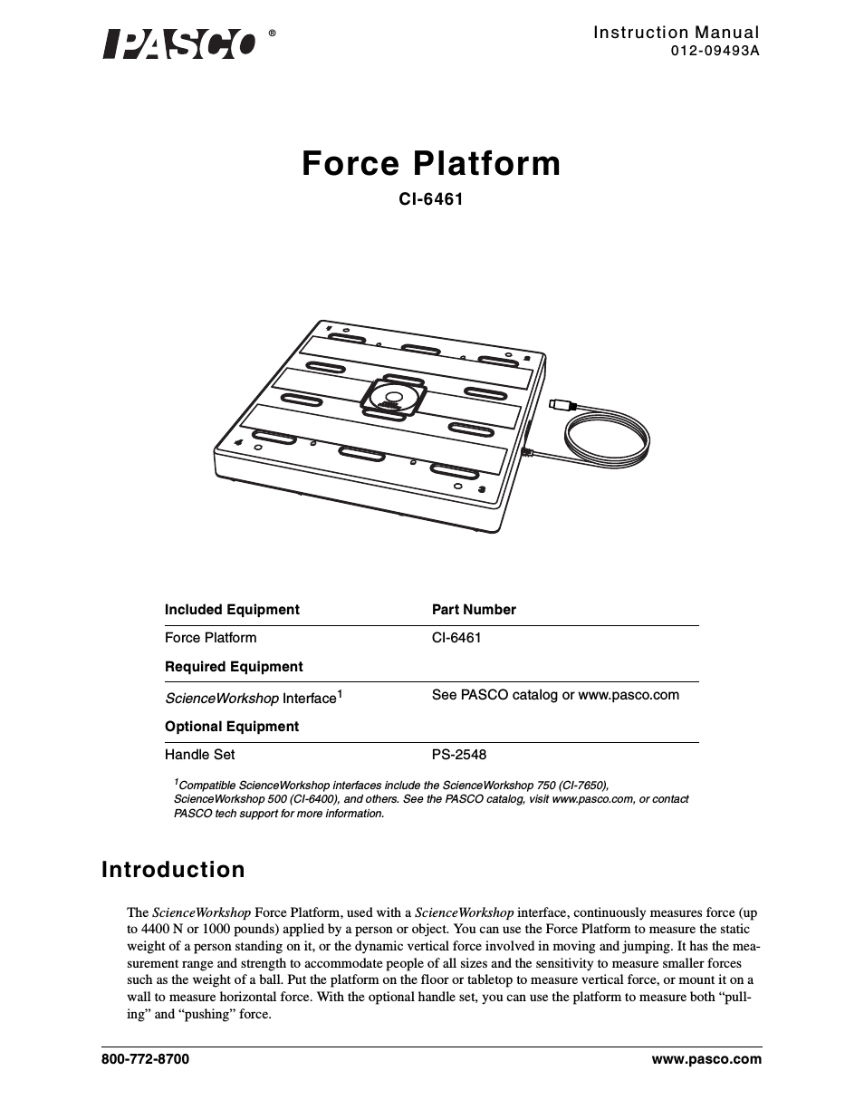 CI-6461 Force Platform