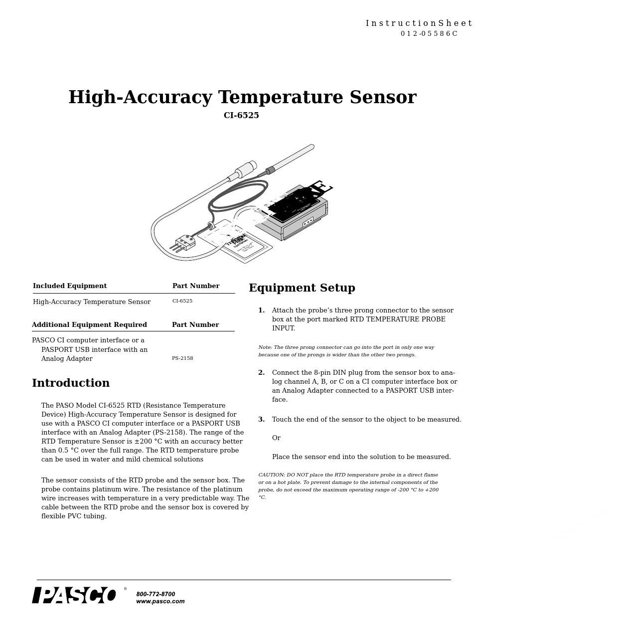 CI-6525 High-Accuracy Temperature Sensor