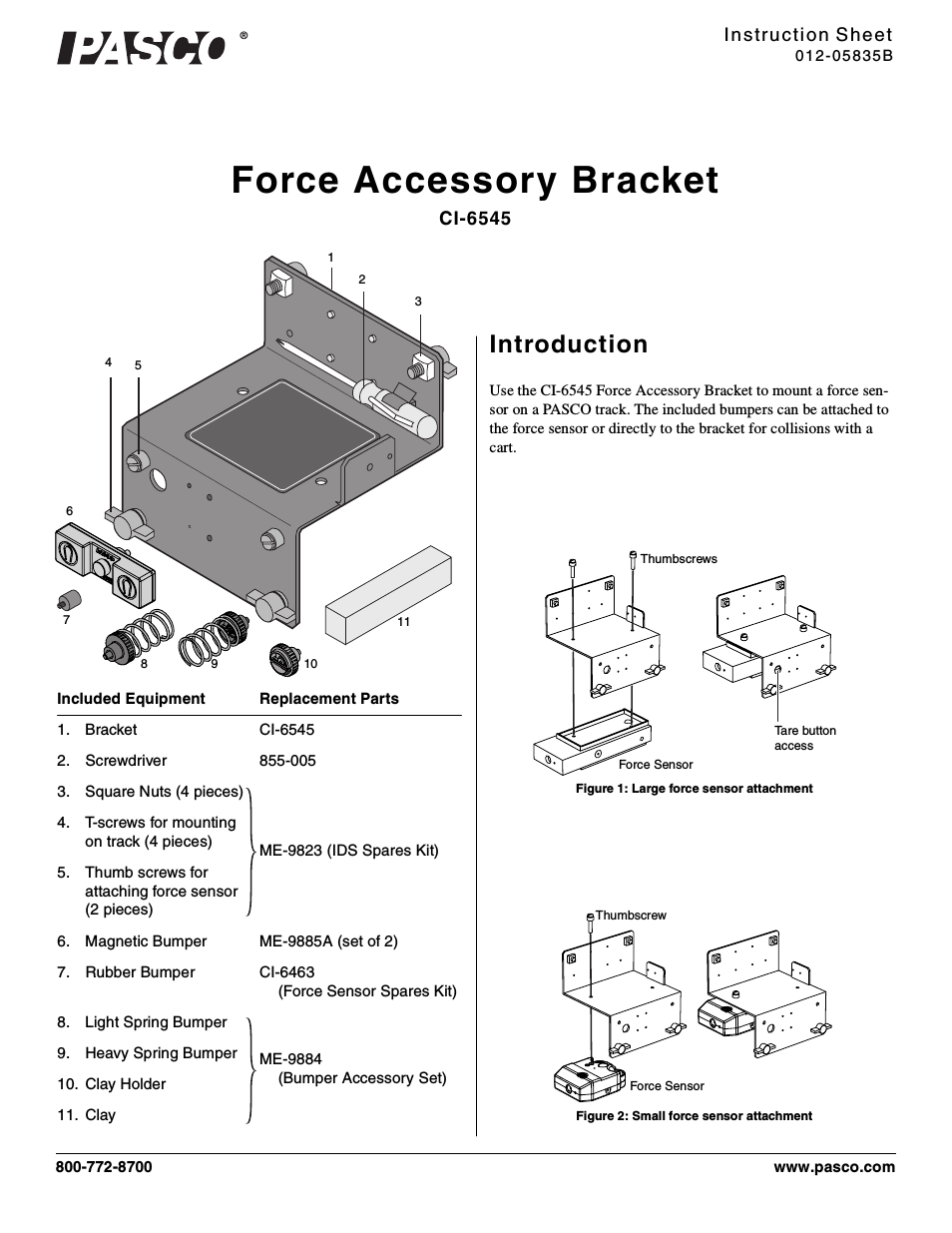 CI-6545 Force Accessory Bracket