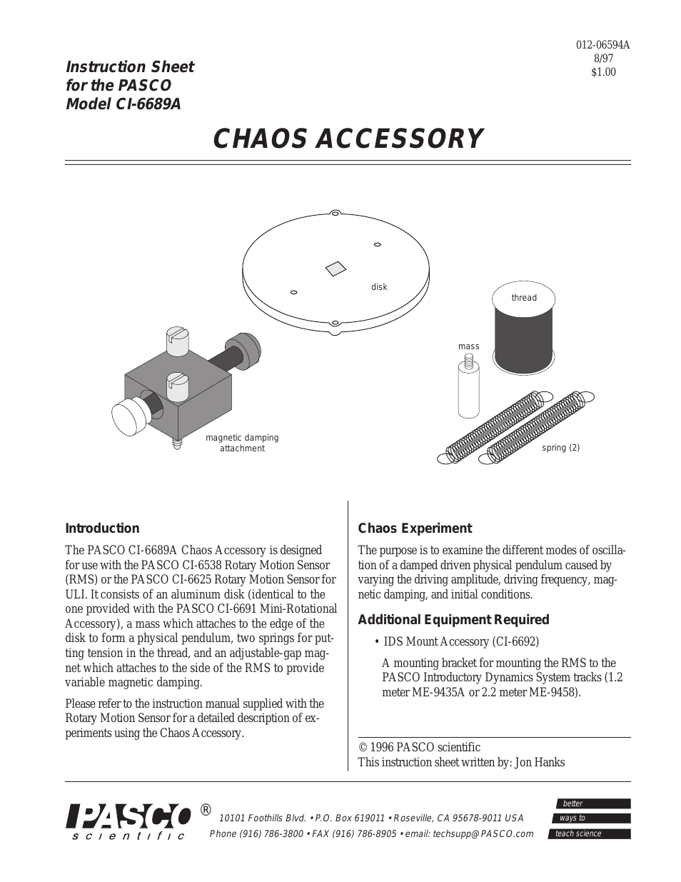 CI-6689A CHAOS ACCESSORY
