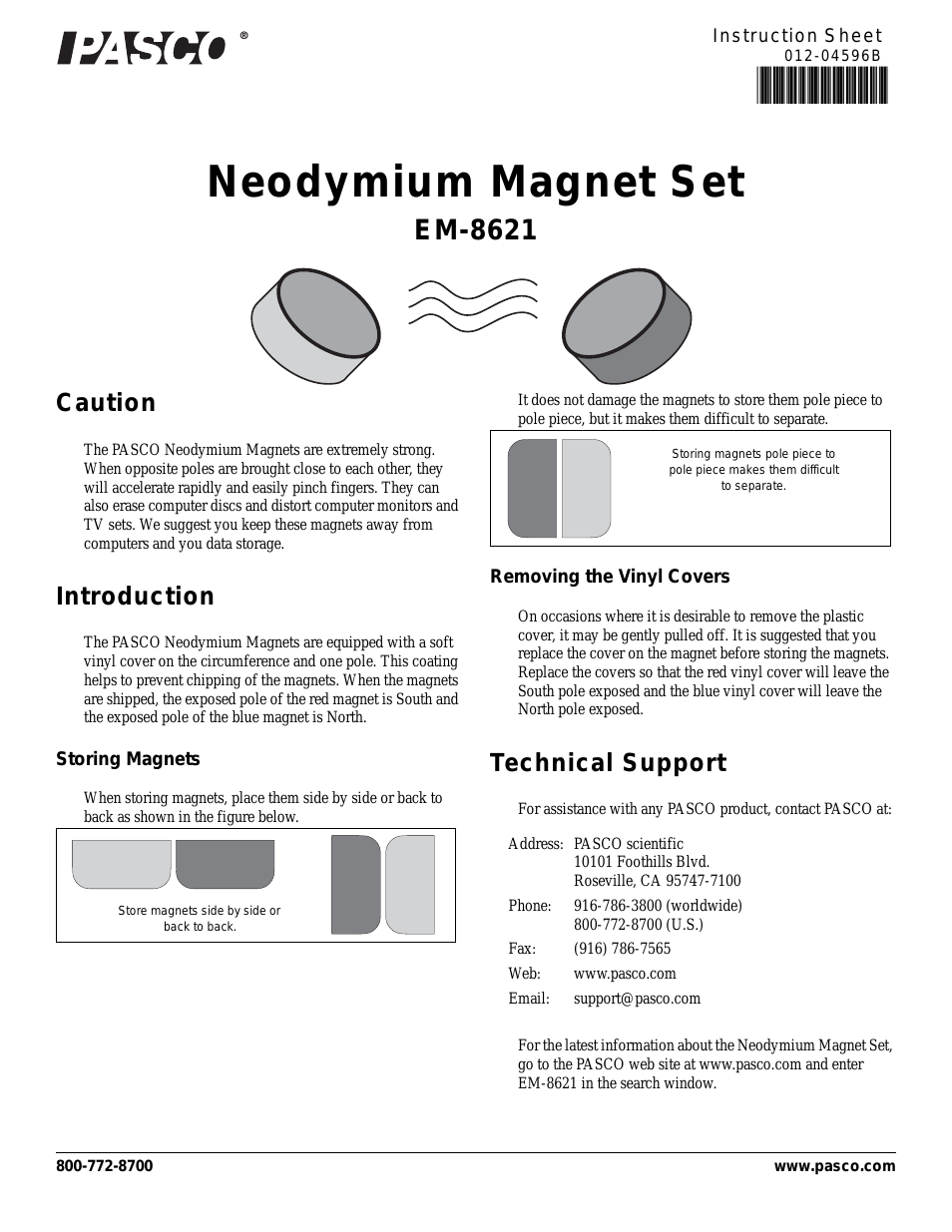 EM-8621 Neodymium Magnet Set