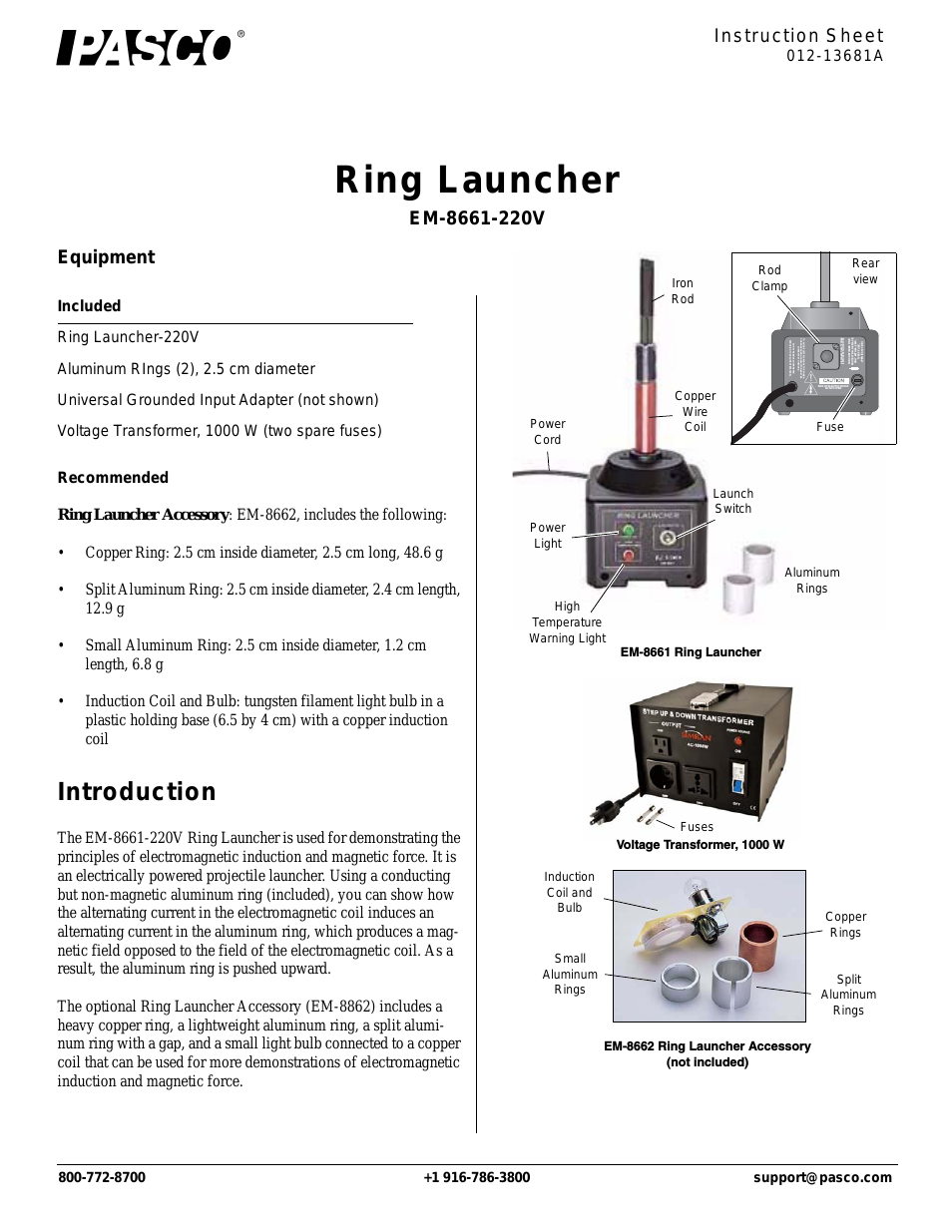 EM-8661-220V Ring Launcher
