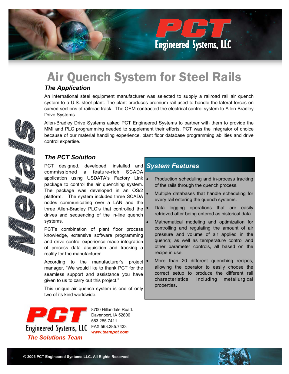 Air Quench System for Steel Rails