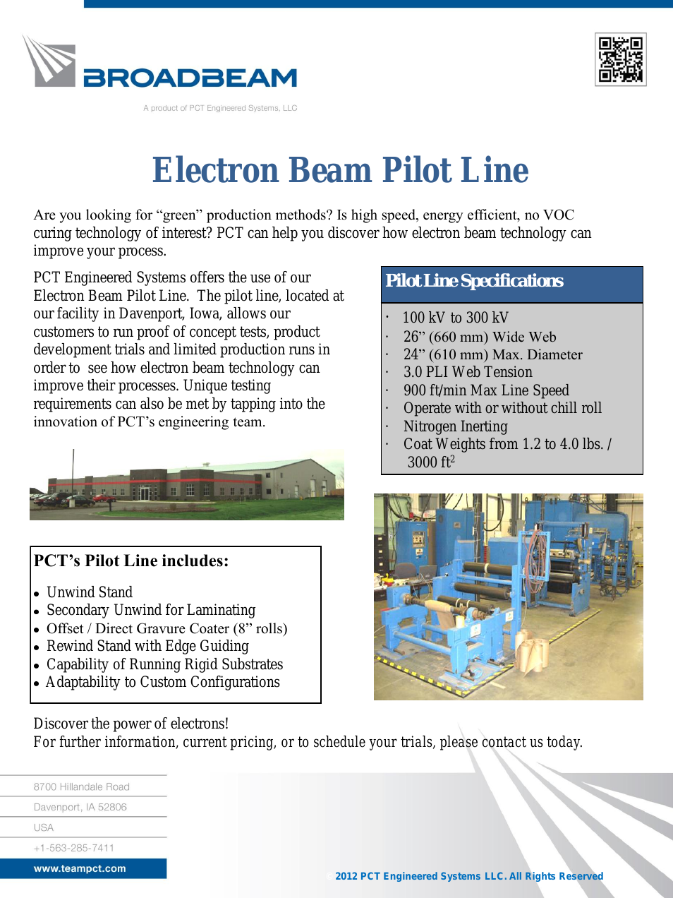 Electron Beam Pilot Line