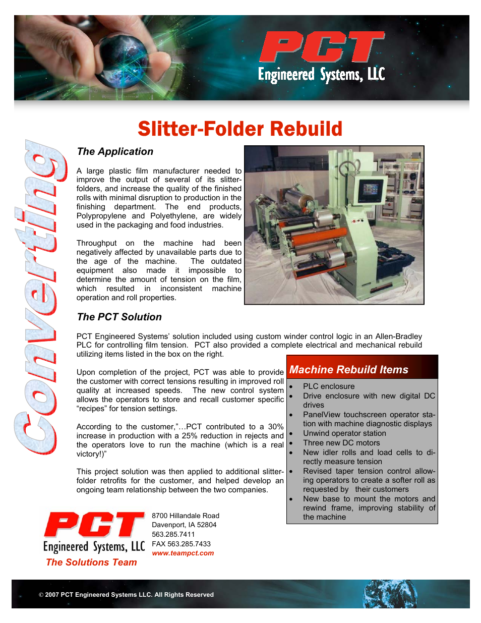 Slitter-Folder Rebuild