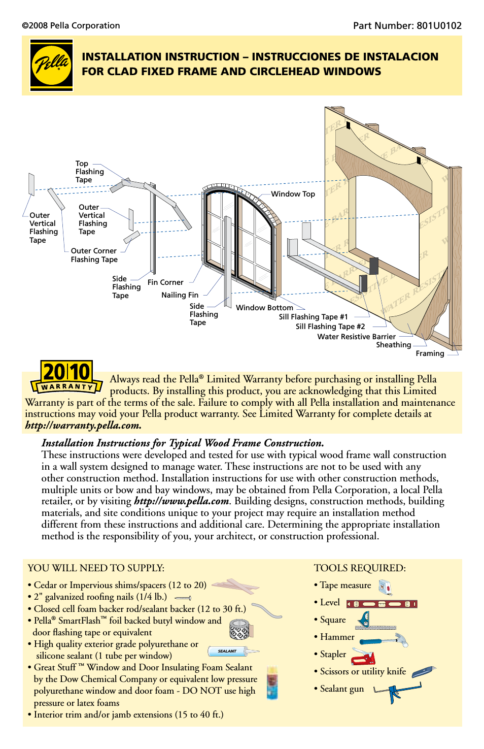 Typical Wood Frame Construction 801U0102