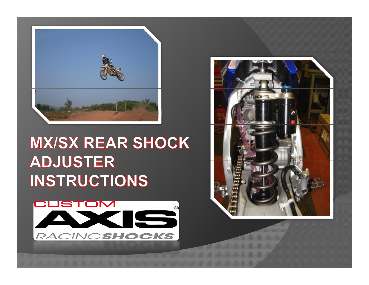 MX REAR SHOCK (CUSTOM AXIS)