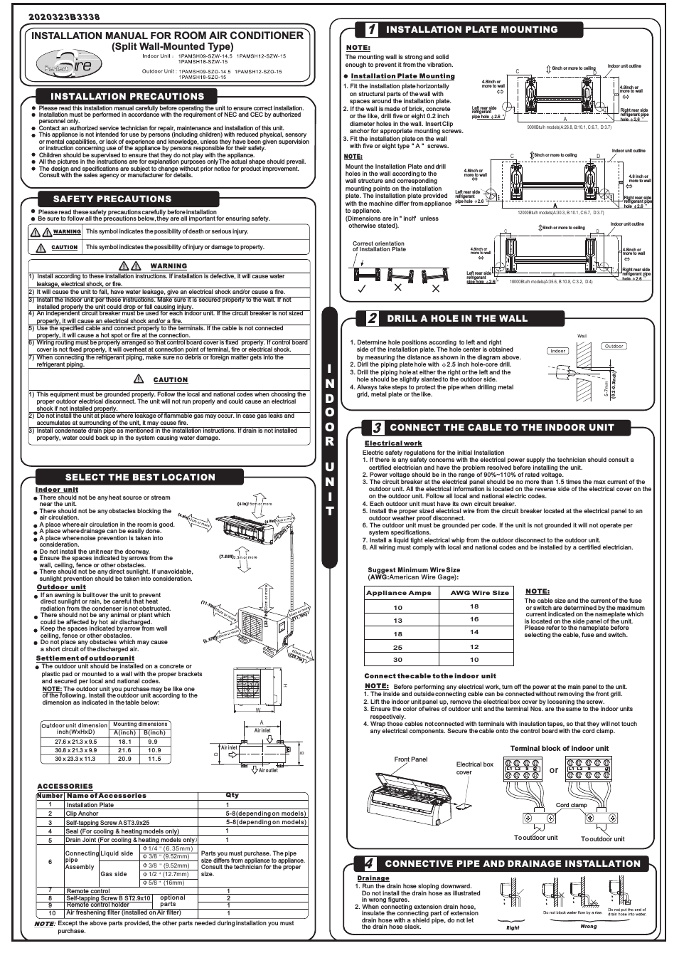 1PAMSH12-15 Installation Manual
