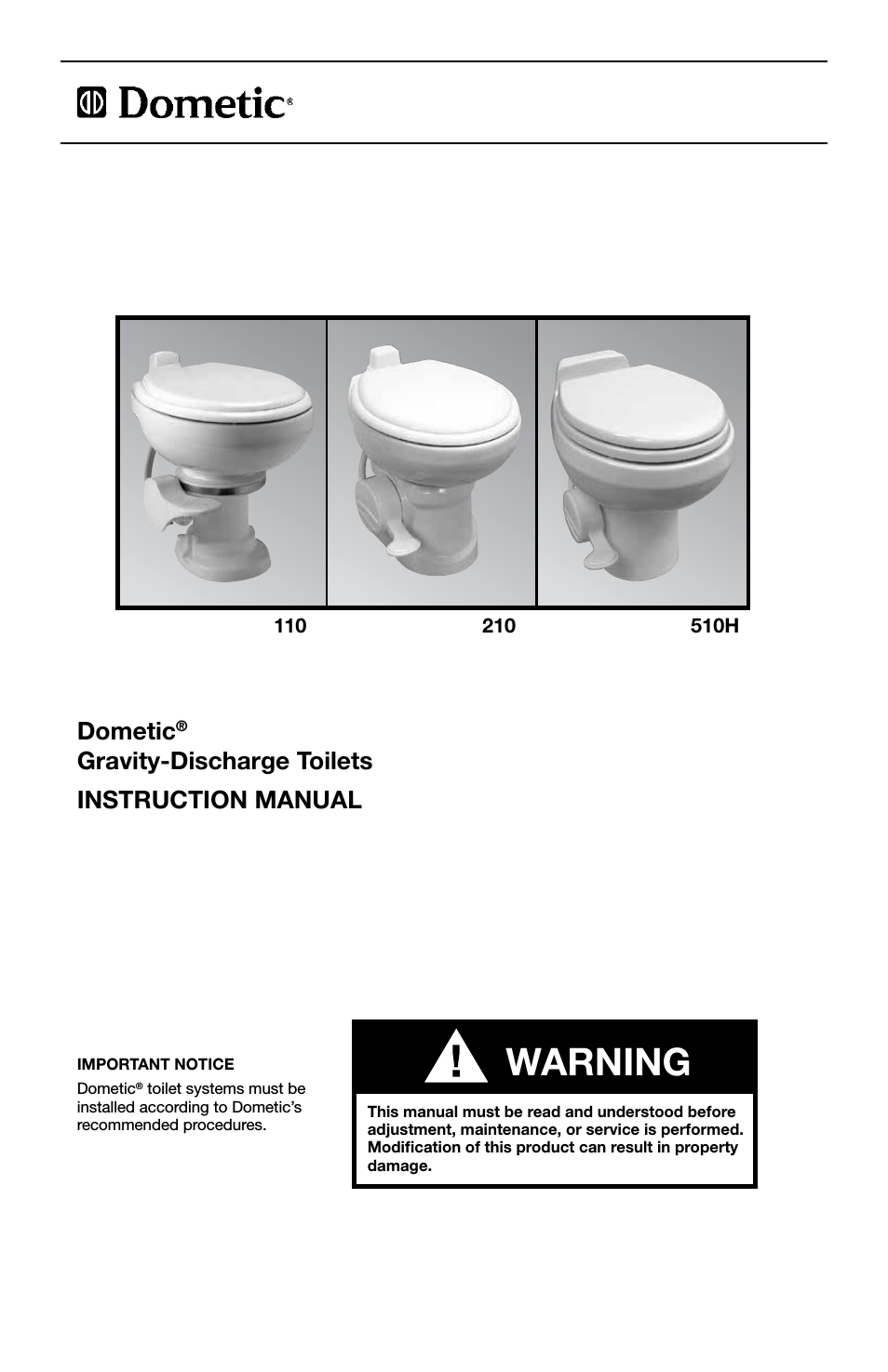 510H Gravity Discharge Toilet